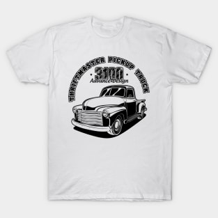 3100 Pickup Truck - Black Print T-Shirt